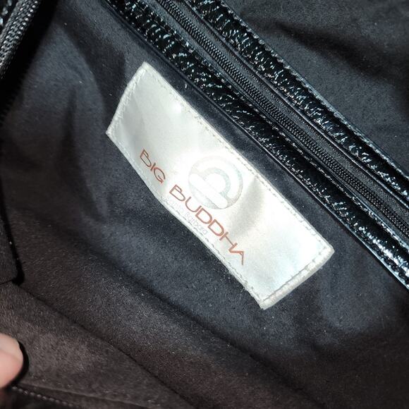 BIG BUDDHA GUC VEGAN LEATHER LAURA FLOWER SHOULDER BAG - Picture 6 of 7